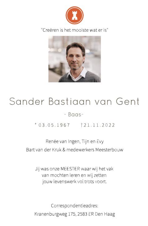 Sander van Gent | Meesterbouw