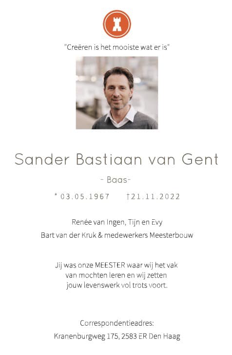 Sander van Gent | Meesterbouw Sander van Gent | Meesterbouw